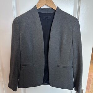 J Crew 365 Gray Open-Front Blazer
